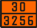 Табличка по ДОПОГ 30/3256 (жидкость при повышенной температуре, легковоспламеняющаяся, н.у.к.)